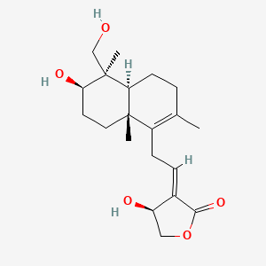 molecular formula C20H30O5 B12751340 9-Dehydro-17-hydro-andrographolide CAS No. 1418130-80-9