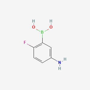molecular formula C6H7BFNO2 B1275145 5-Amino-2-fluorophenylboronic acid CAS No. 873566-74-6