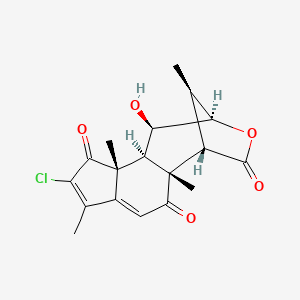 molecular formula C18H19ClO5 B12751450 Eurycolactone B CAS No. 301644-47-3