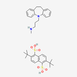 molecular formula C36H46N2O6S2 B12751515 Desipramine dibudinate CAS No. 62265-06-9
