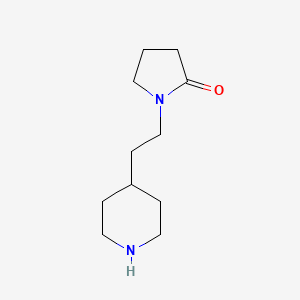 molecular formula C11H20N2O B1275171 1-(2-Piperidin-4-ylethyl)pyrrolidin-2-one CAS No. 763908-64-1