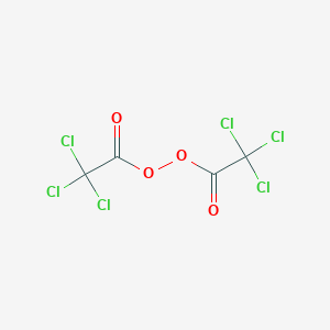 molecular formula C4Cl6O4 B12751716 Bis(trichloroacetyl) peroxide CAS No. 2629-78-9
