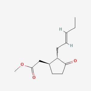 molecular formula C13H20O3 B12751719 Methyl (Z)-(cis)-3-oxo-2-(2-pentenyl)cyclopentaneacetate CAS No. 42536-97-0
