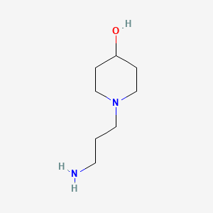 molecular formula C8H18N2O B1275173 1-(3-Amino-propyl)-piperidin-4-ol CAS No. 4608-78-0