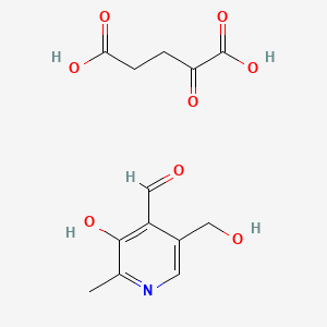 molecular formula C13H15NO8 B12751846 Pyridoxal oxoglurate CAS No. 40273-30-1