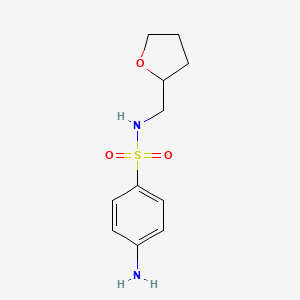 4-amino-N-(tetrahydrofuran-2-ylmethyl)benzenesulfonamide