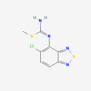 molecular formula C8H7ClN4S2 B12751866 T4Eas7LZ6A CAS No. 560120-68-5