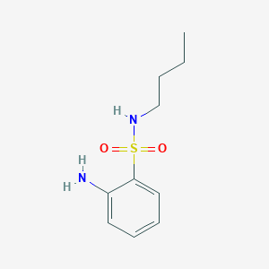 molecular formula C10H16N2O2S B1275190 2-amino-N-butylbenzenesulfonamide CAS No. 436095-51-1