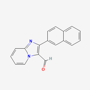 molecular formula C18H12N2O B1275197 2-(2-Naphthyl)imidazo[1,2-a]pyridine-3-carbaldehyde CAS No. 720696-77-5