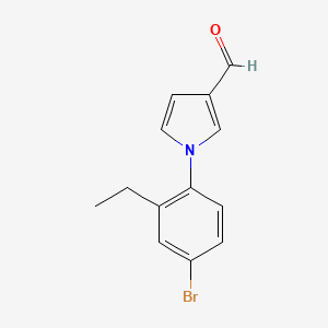 molecular formula C13H12BrNO B1275198 1-(4-bromo-2-ethylphenyl)-1H-pyrrole-3-carbaldehyde CAS No. 881040-47-7