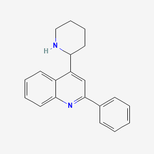 2-Phenyl-4-(2-piperidinyl)quinoline