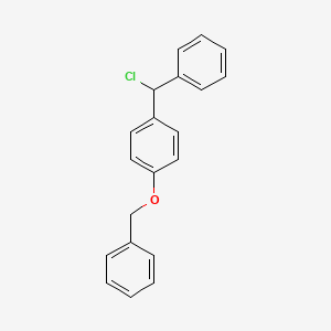 1-(Benzyloxy)-4-[chloro(phenyl)methyl]benzene