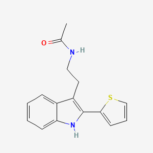 molecular formula C16H16N2OS B1275209 N-(2-(2-(Thiophen-2-yl)-1H-indol-3-yl)ethyl)acetamide CAS No. 823821-79-0
