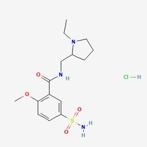 molecular formula C15H24ClN3O4S B12752096 Sulpiride hydrochloride CAS No. 23694-14-6