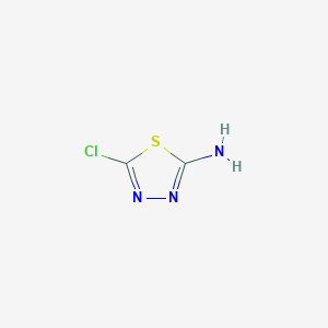 molecular formula C2H2ClN3S B127521 5-Chloro-1,3,4-thiadiazol-2-amine CAS No. 37566-40-8