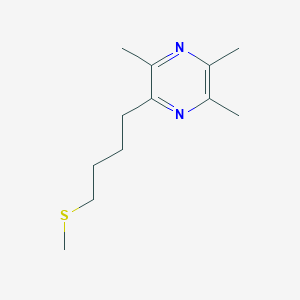 molecular formula C12H20N2S B12752135 2,3,5-Trimethyl-6-(4-(methylthio)butyl)pyrazine CAS No. 92233-83-5