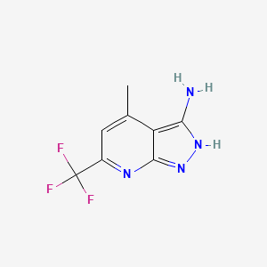 4-methyl-6-(trifluoromethyl)-1H-pyrazolo[3,4-b]pyridin-3-amine