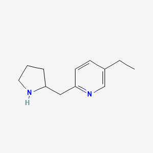 5-Ethyl-2-(pyrrolidin-2-ylmethyl)pyridine