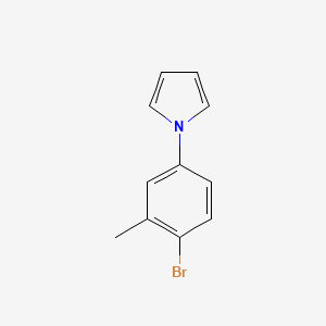 molecular formula C11H10BrN B1275226 1-(4-bromo-3-methylphenyl)-1H-pyrrole CAS No. 383137-72-2
