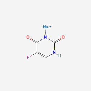 molecular formula C4H2FN2NaO2 B12752296 Fluorouracil sodium CAS No. 14787-18-9