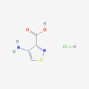 4-Amino-1,2-thiazole-3-carboxylic acid;hydron;chloride