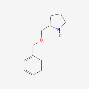 molecular formula C12H17NO B1275232 2-[(Benzyloxy)methyl]pyrrolidine CAS No. 148562-33-8