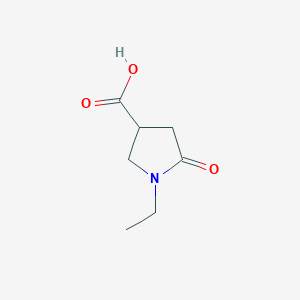 molecular formula C7H11NO3 B1275234 1-Ethyl-5-oxopyrrolidine-3-carboxylic acid CAS No. 52743-73-4