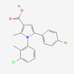 5-(4-bromophenyl)-1-(3-chloro-2-methylphenyl)-2-methyl-1H-pyrrole-3-carboxylic acid