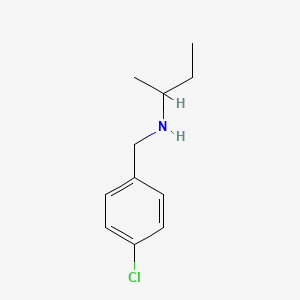 molecular formula C11H16ClN B1275258 N-(4-chlorobenzyl)butan-2-amine CAS No. 46234-40-6
