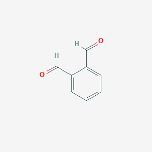 molecular formula C8H6O2<br>C6H4(CHO)2<br>C8H6O2 B127526 Phthalaldehyde CAS No. 643-79-8