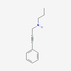 molecular formula C12H15N B1275264 3-phenyl-N-propylprop-2-yn-1-amine CAS No. 889949-70-6