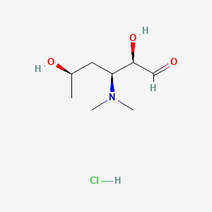 molecular formula C8H18ClNO3 B12752681 Desosamine hydrochloride CAS No. 57019-62-2