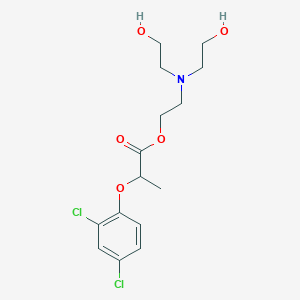 molecular formula C15H21Cl2NO5 B12752698 Tris(2-hydroxyethyl)ammonium 2-(2,4-dichlorophenoxy)propionate CAS No. 53404-48-1