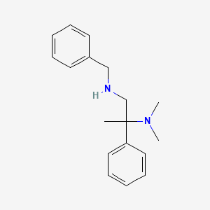 molecular formula C18H24N2 B12752748 N-Benzyl-beta-(dimethylamino)-beta-methylphenethylamine CAS No. 102586-24-3