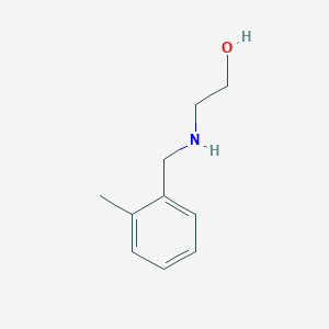 molecular formula C10H15NO B1275275 2-[(2-Methylbenzyl)amino]ethanol CAS No. 91251-55-7