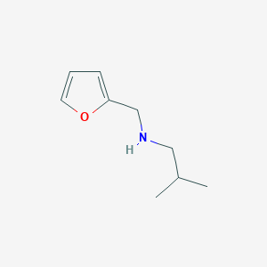 molecular formula C9H15NO B1275277 N-(furan-2-ylmethyl)-2-methylpropan-1-amine CAS No. 58924-66-6