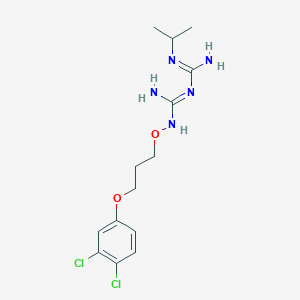 molecular formula C14H21Cl2N5O2 B12752868 Mrf3UB2U84 CAS No. 381247-45-6