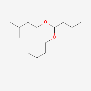 molecular formula C15H32O2 B12752922 3-Methyl-1,1-DI-isopentyloxybutane CAS No. 13285-51-3