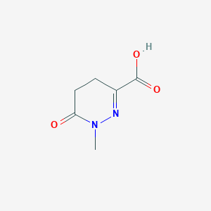 molecular formula C6H8N2O3 B1275295 1-Methyl-6-oxo-1,4,5,6-tetrahydropyridazine-3-carboxylic acid CAS No. 33548-32-2