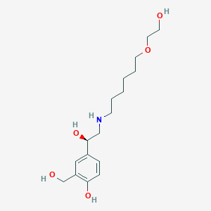 molecular formula C17H29NO5 B12752979 Vilanterol metabolite M29 CAS No. 1228049-12-4