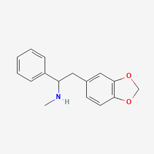 molecular formula C16H17NO2 B12753017 Methylenedioxymephenidine CAS No. 1350821-28-1