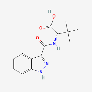 molecular formula C14H17N3O3 B12753039 Adb-fubinaca metabolite M9 CAS No. 1189552-82-6