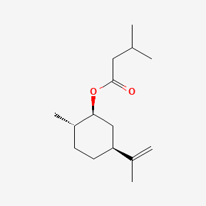 molecular formula C15H26O2 B12753057 (1alpha,2beta,5alpha)-5-Isopropenyl-2-methylcyclohexyl isovalerate CAS No. 93892-05-8