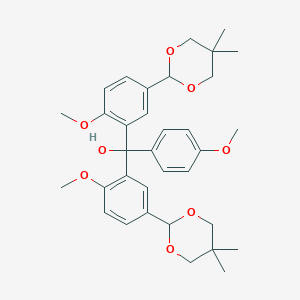Bis[5-(5,5-dimethyl-1,3-dioxan-2-yl)-2-methoxyphenyl]-(4-methoxyphenyl)methanol