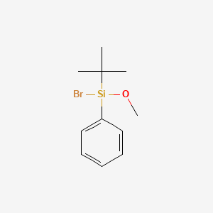 molecular formula C11H17BrOSi B1275323 tert-Butylmethoxyphenylsilyl Bromide CAS No. 94124-39-7