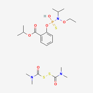 molecular formula C21H36N3O7PS3 B12753276 Oftanol T CAS No. 65272-22-2