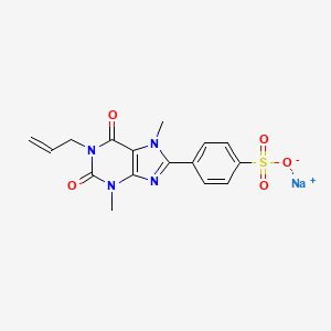 molecular formula C16H15N4NaO5S B1275332 1-Allyl-3,7-dimethyl-8-p-sulfophenylxanthine Sodium Salt 