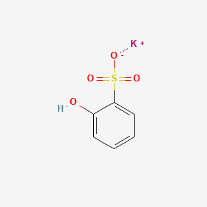 molecular formula C6H5KO4S B12753346 Potassium o-phenolsulfonate CAS No. 87376-18-9