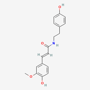 molecular formula C18H19NO4 B1275338 N-feruloyltyramine; Moupinamide CAS No. 65646-26-6