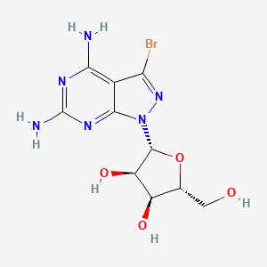 molecular formula C10H13BrN6O4 B12753381 Fdc8UD2Q8J CAS No. 908143-12-4